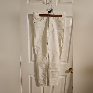 Never worn - Jcrew white skinny jeans